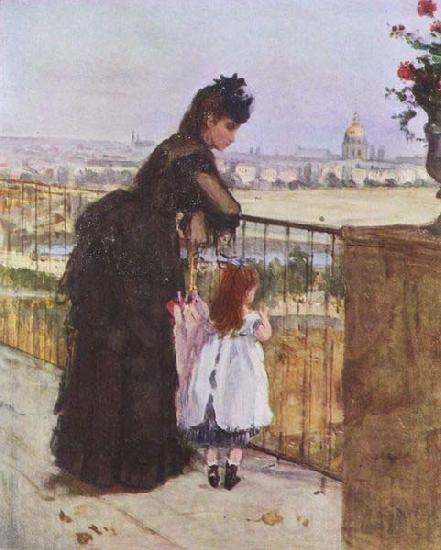 Berthe Morisot On the Balcony Norge oil painting art
